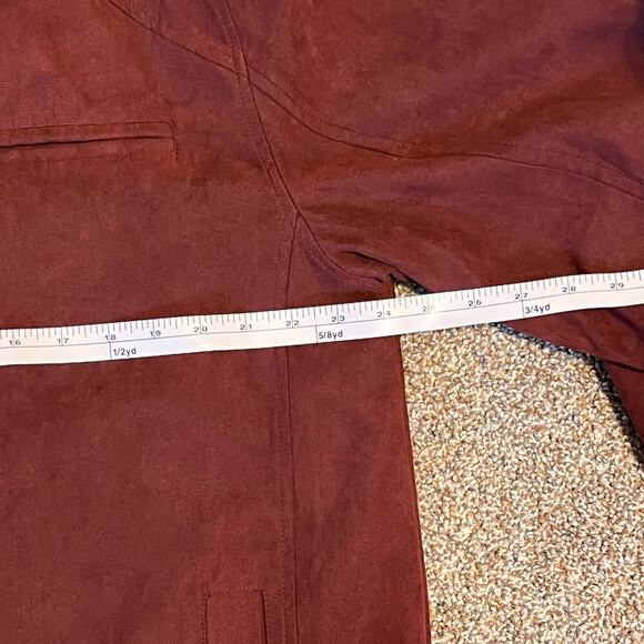 Ring of Fire Men's Burgundy Bomber Jacket.  Size XL - Picture 2 of 7